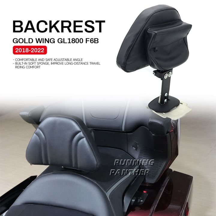 ใหม่สำหรับฮอนด้า-goldwing-gl1800-2018-2022-2021-2020-2019รถจักรยานยนต์แบบเย็บตะเข็บปรับไดรเวอร์เคสไอแพดพนักพิง