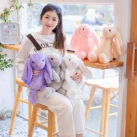 SDRYHTDH Cute Comfort Cartoon Pink Shy Kids Bunny Doll Long-eared Rabbit Plush Doll Animals Stuffed Toy Bonnie Rabbit Doll