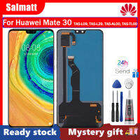 Salmatt จอ OLED สำหรับ Huawei Mate 30ชิ้นส่วนจอสัมผัสแอลซีดีของเครื่องแปลงดิจิทัลแทนโดยหัวเว่ย Huawei Mate 30 TAS-L09, TAS-L29, TAS-AL00, TAS-TL00หน้าจอจอแสดงผล TFT LCD หน้าจอ