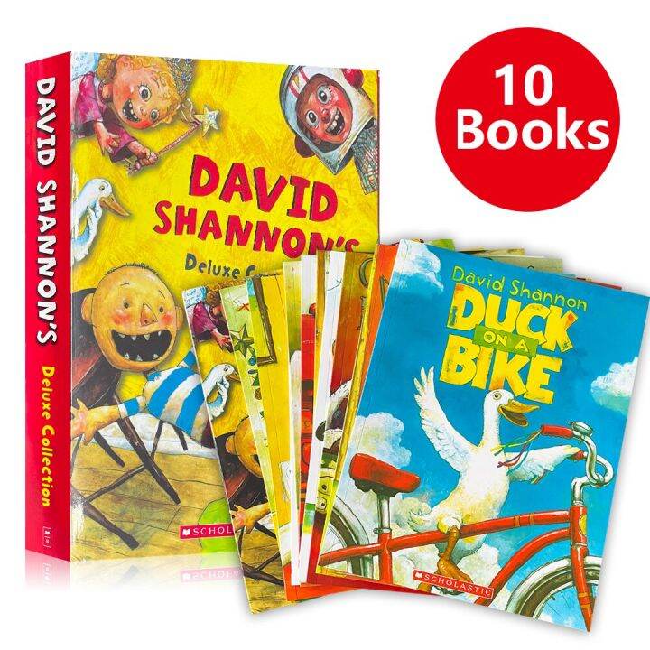 10 Books/set David Shannon's Deluxe Collection with Box Famous English ...