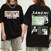 Anime Demon Slayer Shinazugawa Sanemi Print T-Shirt Manga Kimetsu No Yaiba Short Sleeve T Shirts Unisex Fashion Casual T Shirt