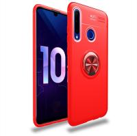 เคส TPU กันกระแทกสำหรับเกียรติ Huawei 10i/20i/เพลิดเพลินกับ9S ด้วยที่วางที่มองไม่เห็น (แดง + แดง)