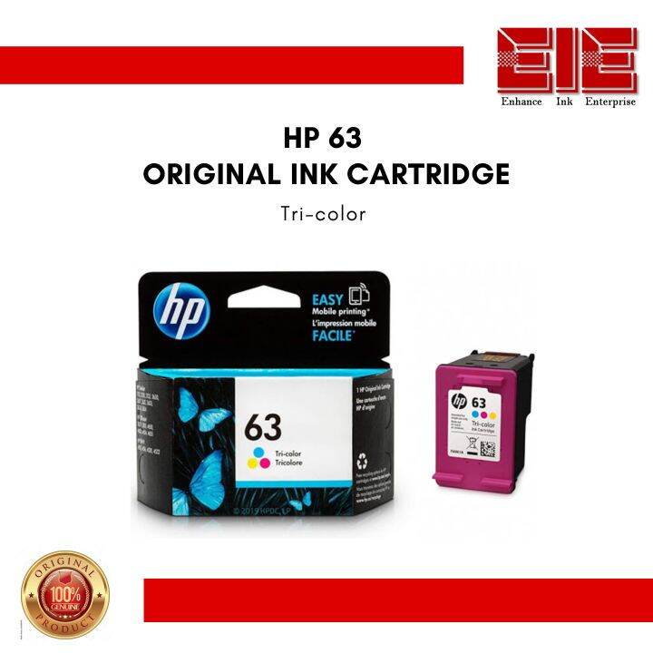HP 63 Tricolor Ink Original Cartridge Lazada PH