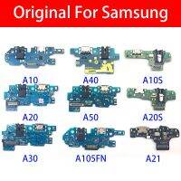 100% Original USB Charger Dock Connector Board พอร์ตชาร์จ Flex สําหรับ Samsung A10 A10S A20 A20S A21 A30 A40 A50 A105FN M21