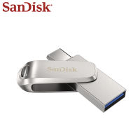 SanDisk Ultra Dual Drive Luxe USB 3.1 Type-C แฟลชไดรฟ์ OTG USB แฟลชไดรฟ์32GB 64GB 128GB 256GB 512GB 1TB ไดรฟ์ปากกาโลหะ