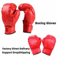 【LZ】▼  Luvas de boxe para crianças pu muay thai sandboxing guantes de boxeo luta livre mma sanda treinamento crianças equipamentos