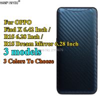 For OPPO Find X FindX R15 Dream Mirror 3D Gradient Carbon Fiber Back Cover Rear Decal Skin Phone Protective Sticker Film Guard