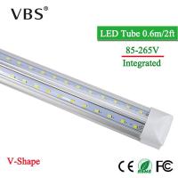 【✱2023 HOT✱】 mian885 หลอด T8โคมไฟหลอด Led 20W รูปตัว V หลอดไฟ Led 220V 110V 2000lm เย็น/อบอุ่นสีขาว Smd2835 96หลอดไฟฟลูออเรสเซนต์แอลอีดีซุปเปอร์สว่าง