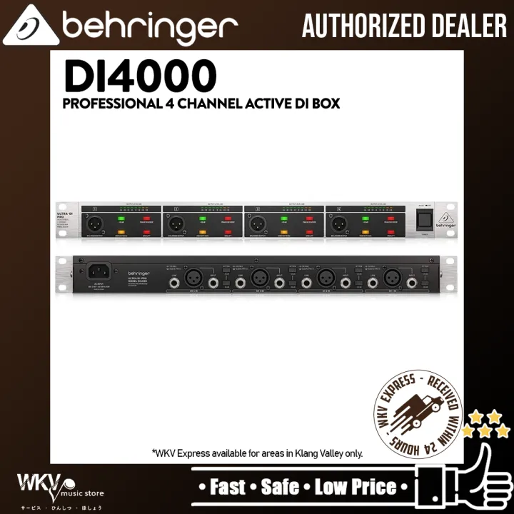 Behringer DI4000 V2 4channel Active Direct Box Lazada