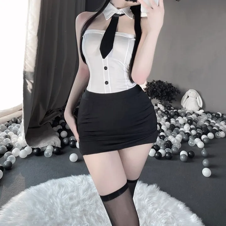 720px x 720px - Porn Office Lady Uniform OL Miss Secretary Costume Teacher Cosplay  Temptation Tops Mini Skirt Women Sexy Lingerie Set Outfits | Lazada.co.th