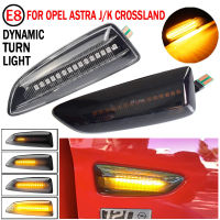 [2] สำหรับ Opel สำหรับ Vauxhall Astra J K Crossland X Grandland เครื่องราชอิสริยาภรณ์ B Zafira C LED แบบไดนามิกเลี้ยวไฟเครื่องหมายด้านข้างโคมไฟ [2]