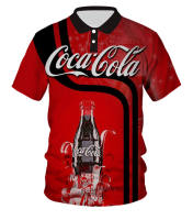 Coca-Cola Coke Cool Red Hiphop 3D Print Women Men Summer Polo Casual Poloshirt 38（Contact the seller, free customization）