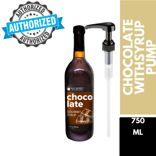 ALLEGRO GOURMET CHOCOLATE COFFEE SYRUP 750ML WITH PUMP Lazada PH