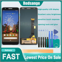 Redsange AMOLED LCD ของแท้สำหรับ Google Pixel 3A สัมผัสหน้าจอ LCD หน้าจอดิจิตอล G020A G020E G020B สำหรับ3A Google Pixel