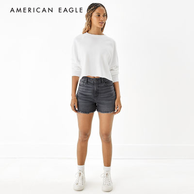 American Eagle Stretch Curvy Denim Mom Shorts กางเกง ยีนส์ ผู้หญิง ขาสั้น เคิร์ฟวี่ มัม  (NWSS 033-6988-055)