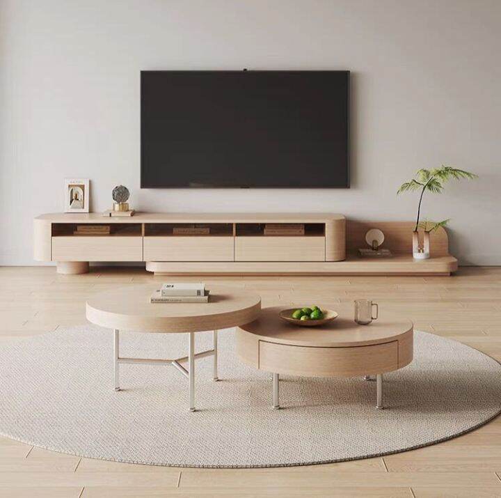 NARA Japandi Extendable TV Console | Lazada Singapore