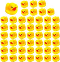 50100pcs Squeaky Rubber Duck Duckie Float Bath Toys Baby Shower Water Toys for Swimming Pool Party Toys Gifts Boys Girls