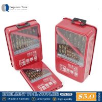 【DT】hot！ FINDER 13/19/25PCS 1.0 13mm Coated Bit Set Metal Woodworking Drilling Tools Accessories In Iron