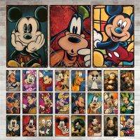 Vintage Metal Sign Mickey Mouse Cartoon-เหมาะสำหรับบาร์โรงรถและห้องเด็กตกแต่งบ้าน