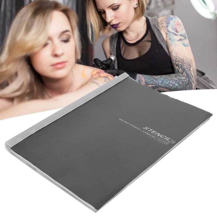 30pc PVC Stencil Profession Temporary Tattoo Stencil Portable Reusable