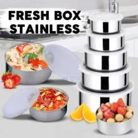 Protect fresh box stainless steel ชุดถ้วยสแตนเลส 5 ชั้น