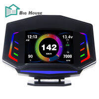 BigHouse Ap-8 Hud Head-Up Display Obd2 Gps Slope Meter สมาร์ทเกจ Dual ระบบขับรถคอมพิวเตอร์ดัดแปลงอุปกรณ์เสริม