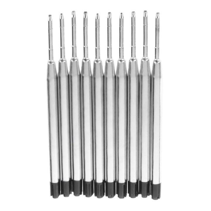 10x-black-ballpoint-pen-ink-refills-fine-point-medium-common-for-parker-style