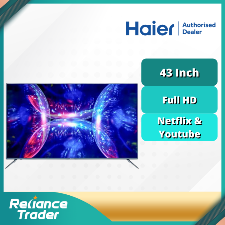 HAIER 43 INCH FULL HD ANDROID SMART TV LE43K6500A | Lazada