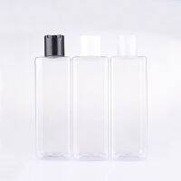 HOT JKCXLLAQESS 531[HOT SHEJIQWQESS 531] 250Ml X 24 Empty Square โปร่งใส PET ขวดเปล่าพลาสติกคอนเทนเนอร์ Disc Top Cap Clear Lotion Bottle Cosmetic Package