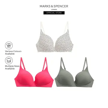 MARKS & SPENCER M&S 3pk Seamless Non Wired Bralettes 2024, Buy MARKS &  SPENCER Online