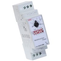 DHC19M โปรแกรมดิจิตอลมัลติฟังก์ชั่อัตโนมัติ Timer Relay Switch 0.6S-100H Acdc 24-240V DHC-19M