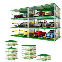 City Garage Base Plate Model Building Blocks DIY Racing Car Baseplate Box Construction Blocks Toy For Children