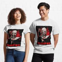 MenS Funny T Shirts Terrifier Movie Horror Art The Clown Oversized Causal Cotton Short Sleeve Unisex Top Tees Clothes Funko 5Xl S-4XL-5XL-6XL
