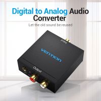 Vention อะแดปเตอร์แปลงเสียงดิจิทัล 192 khz Dac แบบออปติคัลและโคแอกเซียล (toslink/spdif) 3.5 มม BDF