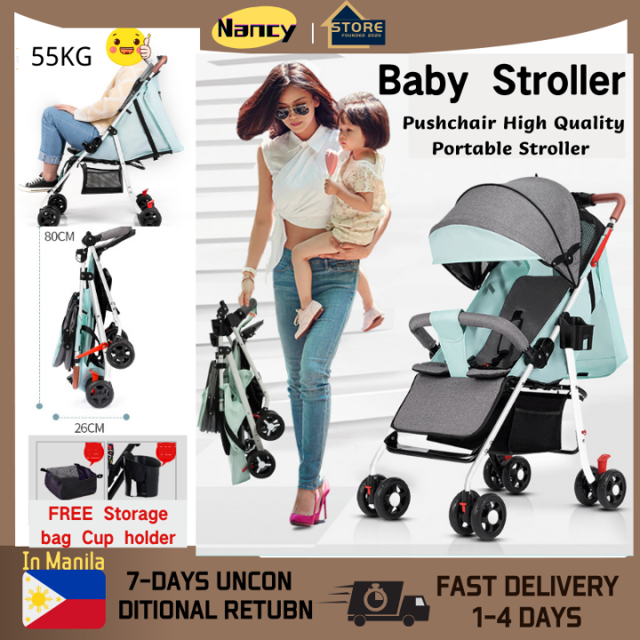 【MANILA LOCAL STOCK+COD】Folding Convertible baby stroller rocker for baby 0 to 3 years old
