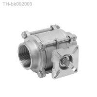 ◄❄ 3/4 SS304 Stainless Steel High Platform Three Piece Ball Valve Female Thread