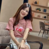 Jarikashop - เสื้อยืดลาย girl day ( งานป้าย.. Jarika ) ( จ179 )