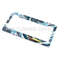 【YF】✹△ﺴ  Ukiyo-e Licence Plate Frame Plastic Car Racing License Cover Accessories