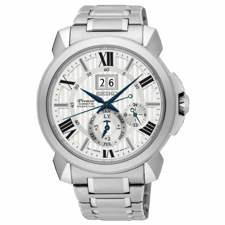 SEIKO Premier SNP139P1 Kinetic Perpetual Calendar White Dial Men Watch  WARRANTY | Lazada PH