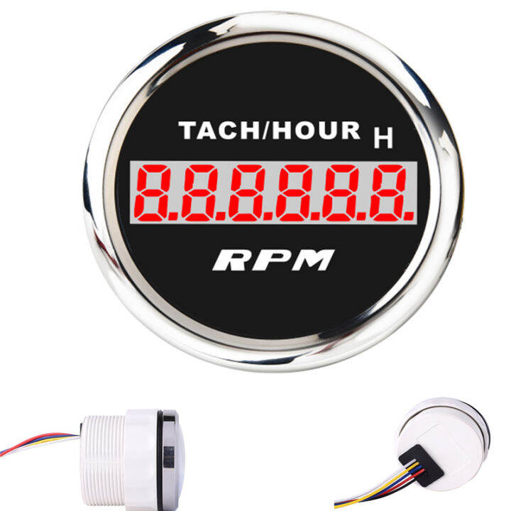 Kalis Air Digital Tachometer 0 9999 Rpm Tolok dengan Digital 0