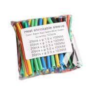 100 Pcs Heat Shrink Tube Kit Insulation Sleeving Electrical Wire Cable Wrap Assortment Kit With For Case Shrink Ratio 2: