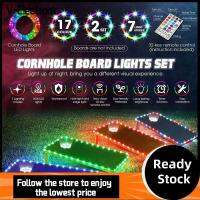 V-ELECTRONIC 16สี ไฟมุมโค้ง LED กันน้ำกันน้ำได้ ทนทานต่อการใช้งาน ชุดไฟ cornhole เปลี่ยนสี ของใหม่ ป้องกันการกระแทก ไฟมุมควบคุมระยะไกล กระดาน cornhole