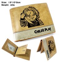 Free Shipping Movie Anime Cartoon Purse Chucky Childs Play  PU Leather Wallet for Young Wallets