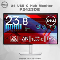 Dell P2423DE Hub Monitor - 23.80-inches QHD (2560 x 1440) 60Hz Display, sRGB 99%, 5ms Response Time, HDMI/DP/USB 3.2 Gen 1 Connectivity, Height/Tilt/Swivel/Pivot Adjustability, 16.7 Million Colors - Black