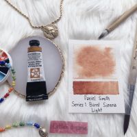 สีน้ำ Daniel Smith เกรดอาร์ตติส Series 1 สี Burnt Sienna Light แบ่งขาย2ml.