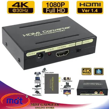 Vention HDMI Audio Extractor 4K HDMI to HDMI Optical SPDIF RCA L/R Extractor  Converter Audio Splitter