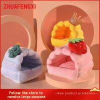 ZHUAFENGXI รังผ้าฝ้ายอบอุ่นสำหรับนุ่มสบายน่ารักบ้านแฮมสเตอร์เบาะให้ความอบอุ่นเตียงนอนสัตว์เล็ก