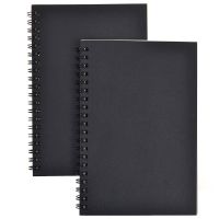 Set of 2 Durable Paper Universal Sketch Pad Sketching Book Sketches Book Notebook for drawings and Sketch Journal (Black) Note Books Pads