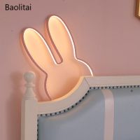 Nordic Ins Creative Night Light Led 3W 5V USB Dimming Aluminum For Children Baby Kids Rabbit Lamp Bedside Wall Decorate Lamp