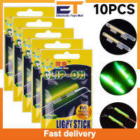 10pcs Fluorescent Light Stick 35m Visible Distance Multi-size Outdoor Night Glow Stick For Night Fishing